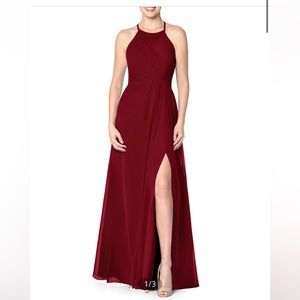 Azazie Ginger Allure Bridesmaid Dress in Burgundy